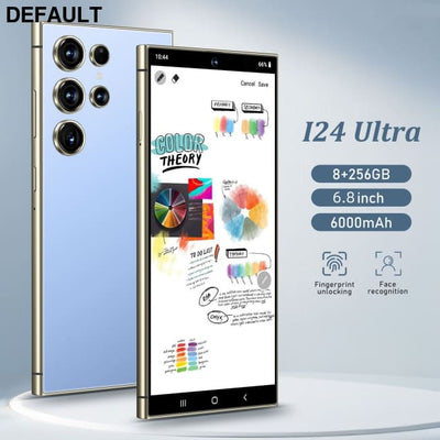 8GB + 256GB I24 Ultra Android 13 Smartphone - 6.8’’HD Display 6000mAh Battery Built-in Stylus Pen Unlocked Cell Phone