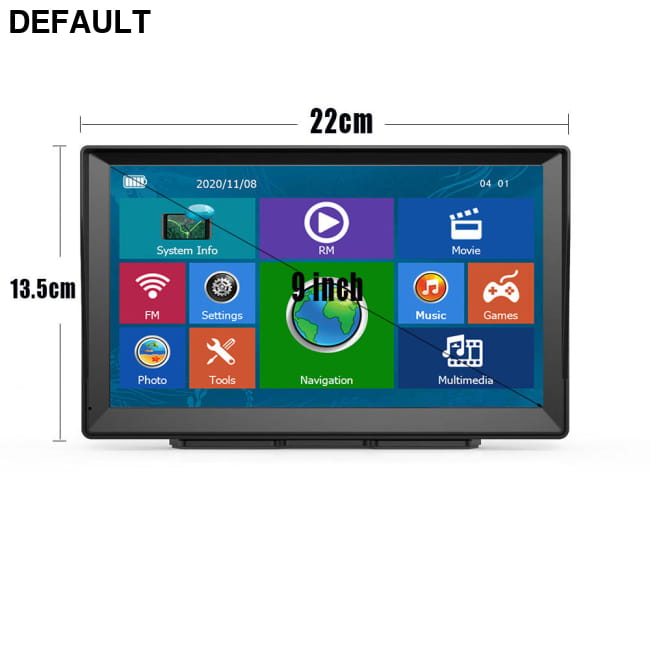 9-inch Navigator Car Portable Truck Large Screen Universal 9inch 8G + 256M / GPS DVD Players Navigation Systems