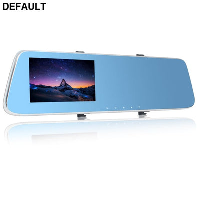 907T 4.3’’ Car DVR Version Upgrade 1080P Touch Screen Camera Rearview Mirror Dual Lens Video Recorder Dash Cam built