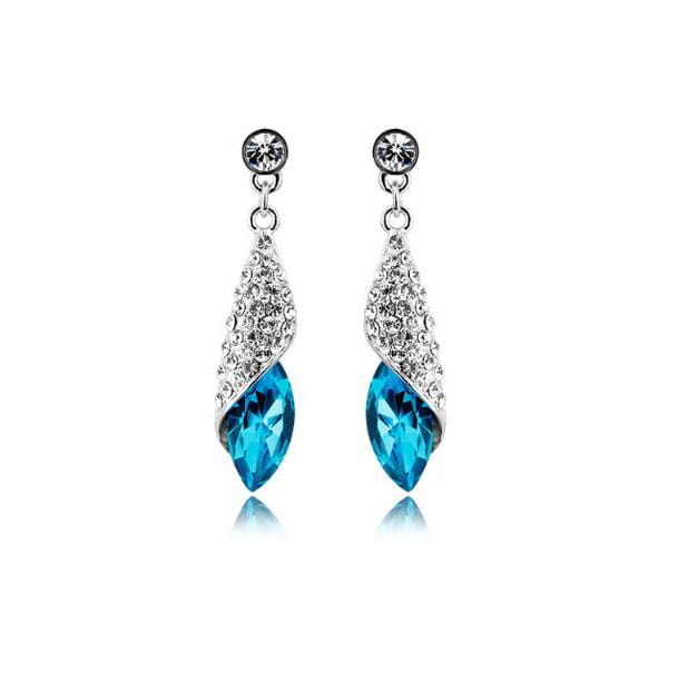 Austrian element Crystal Necklace Earrings Jewelry Sets