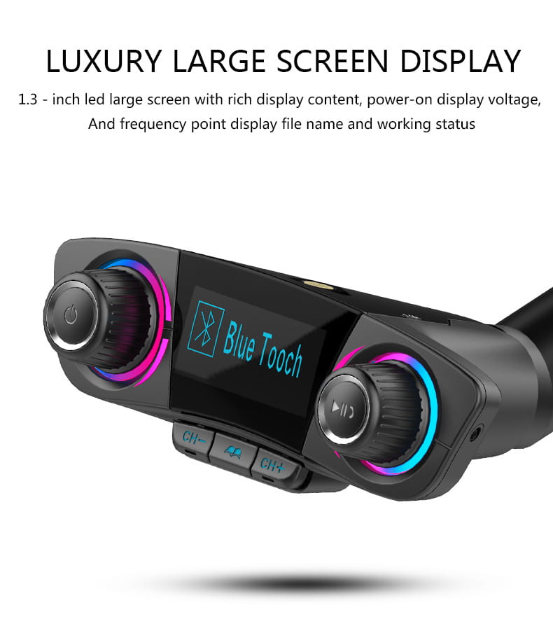BT06 Car MP3 Bluetooth Player Charger Multi-Language