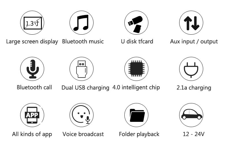 BT06 Car MP3 Bluetooth Player Charger Multi-Language