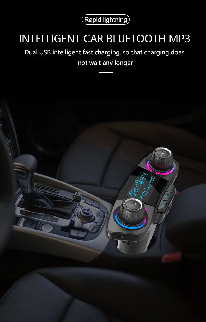 BT06 Car MP3 Bluetooth Player Charger Multi-Language