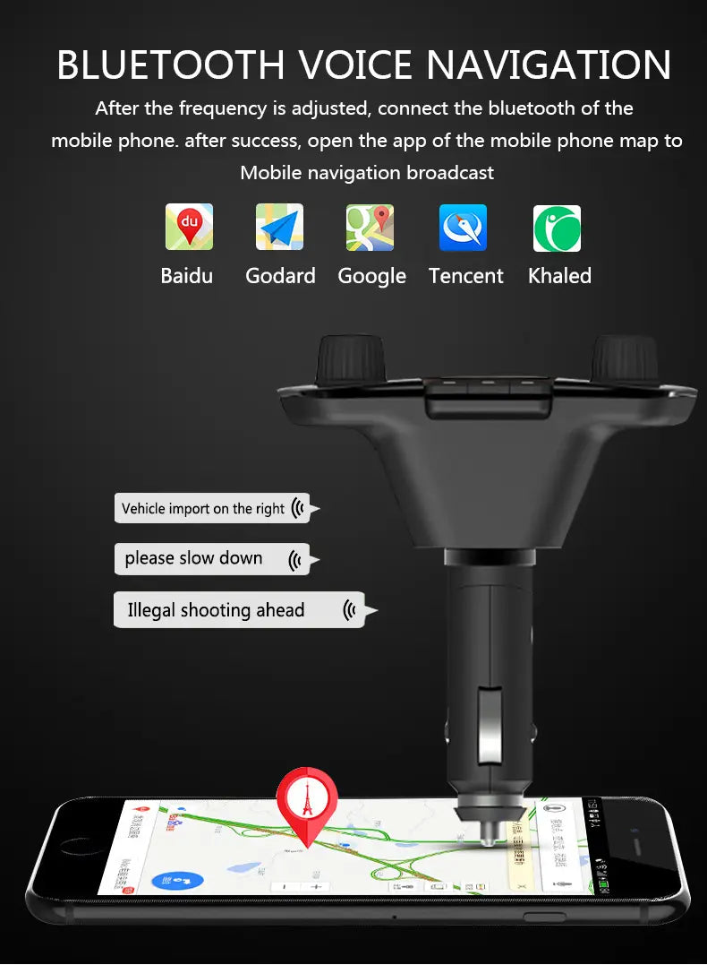 BT06 Car MP3 Bluetooth Player Charger Multi-Language