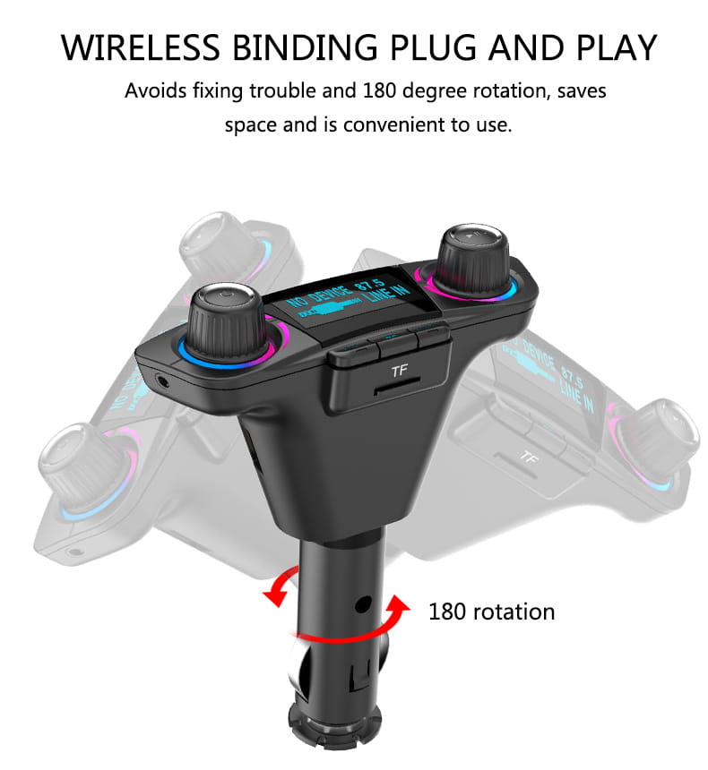 BT06 Car MP3 Bluetooth Player Charger Multi-Language