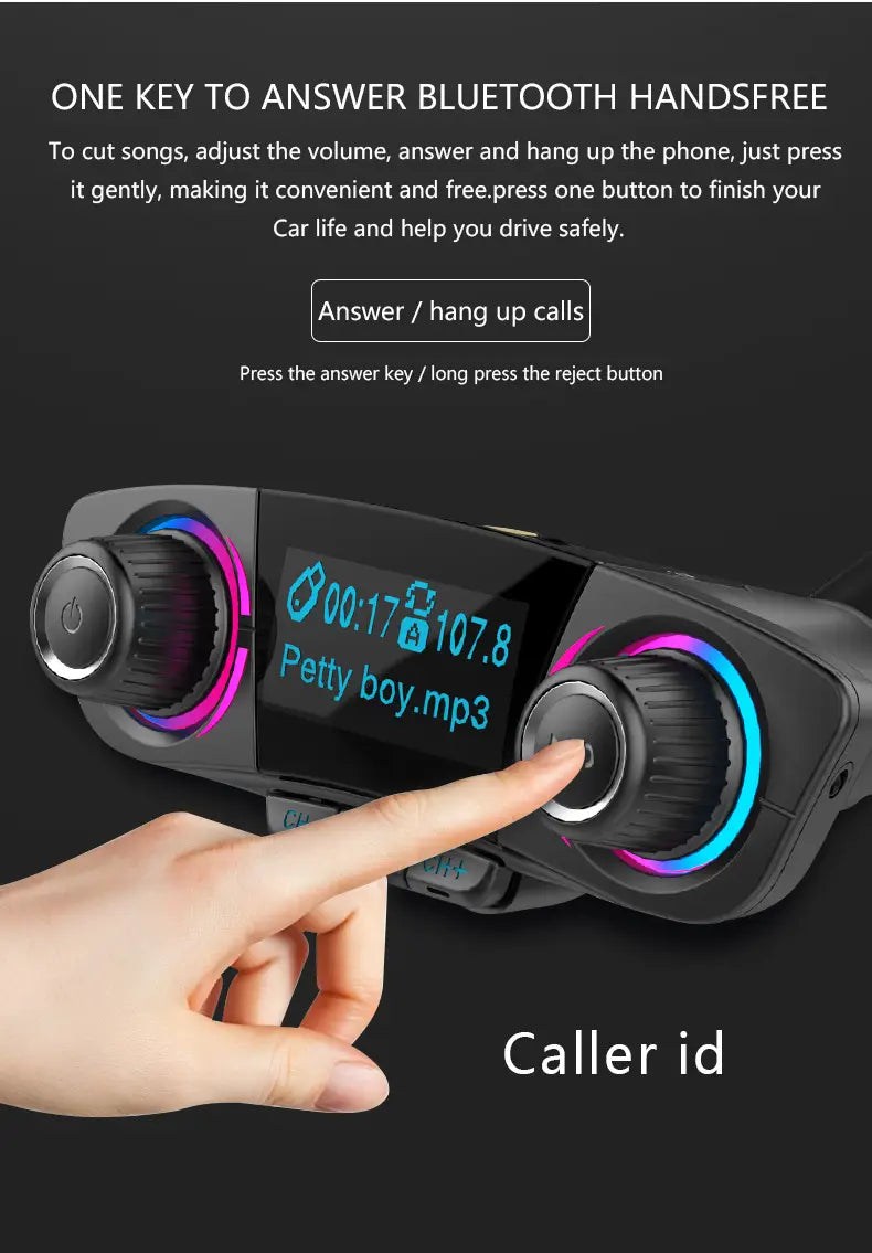 BT06 Car MP3 Bluetooth Player Charger Multi-Language