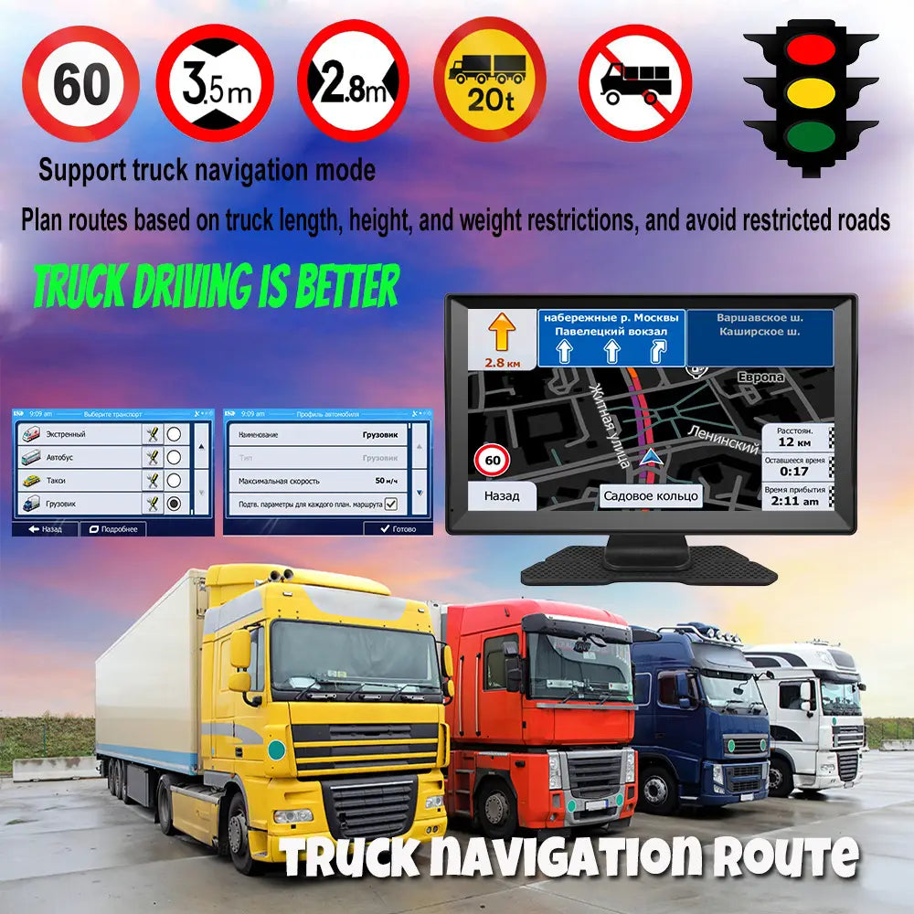 9-inch Navigator Car Portable Truck Large Screen Universal