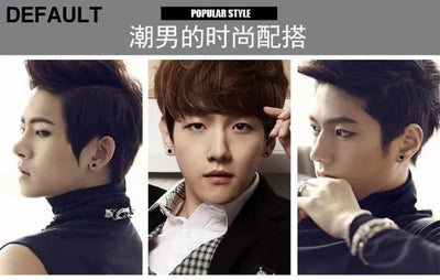 925 Silver Earrings Men Black Circle Single Simple Luxury Earring