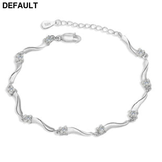 925 Sterling Silver Bracelet Korean Jewelry White / Women Bracelets Best Selling Products