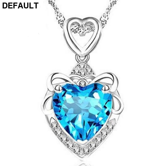 925 sterling silver jewelry A-Blue Necklaces