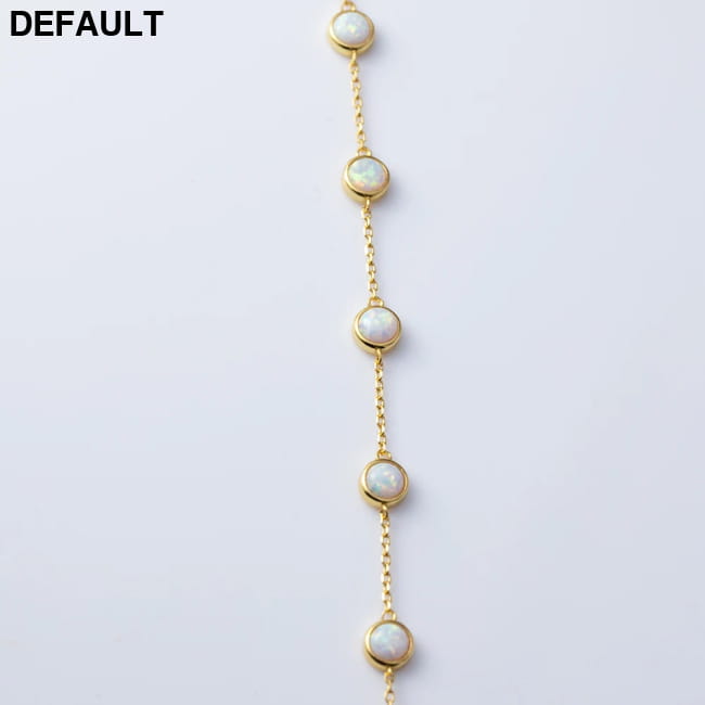 925 Sterling Silver Retro Seven Opal Bracelet Light Luxury Bracelets