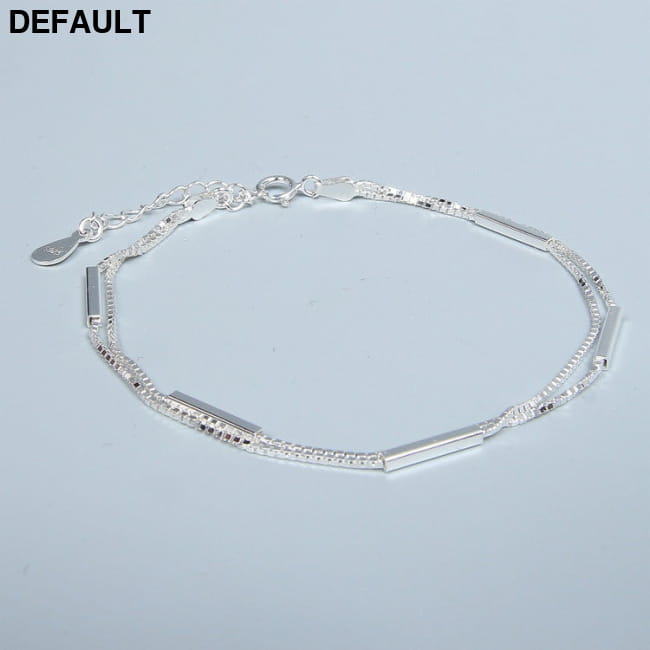 925 Sterling Silver Stick Bracelet default Women Bracelets Best Selling Products