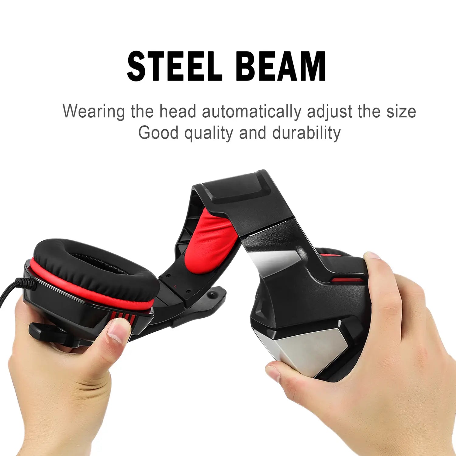 Head mounted gaming headphones RGB wired mobile phones computers subwoofers