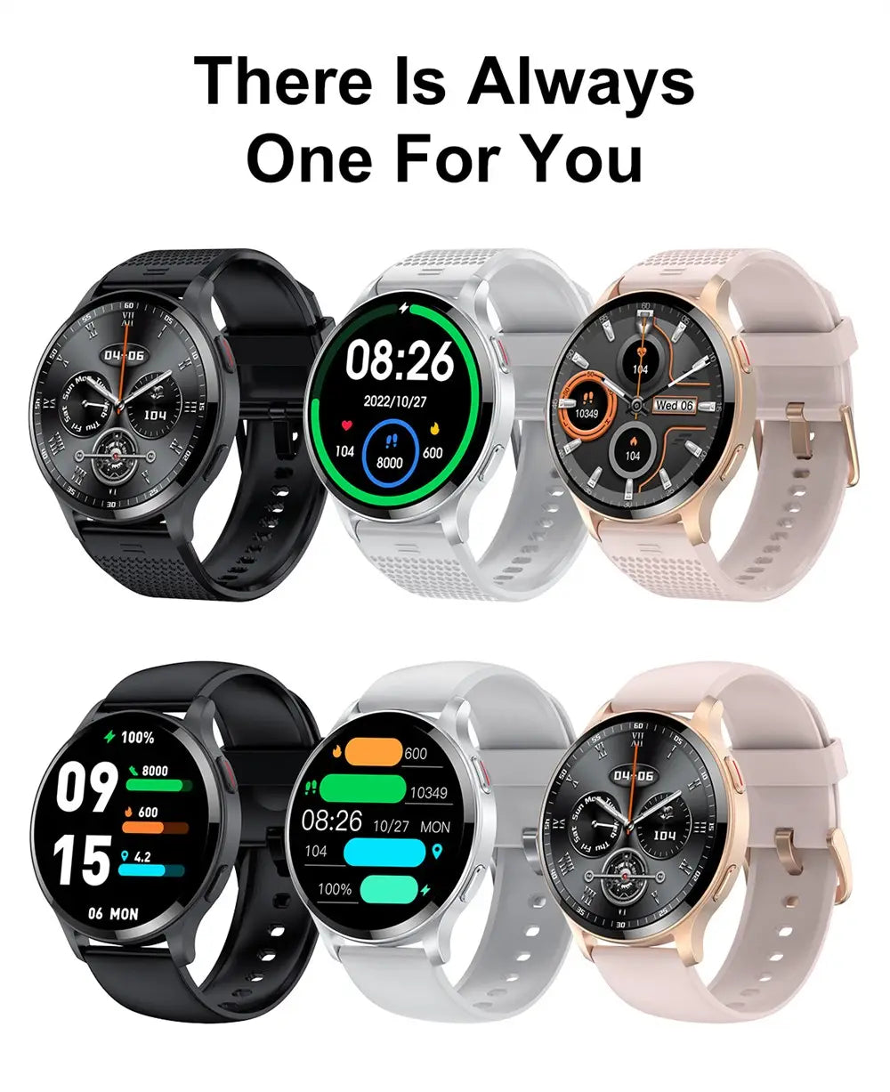 Men and women waterproof bluetooth call smart watch heart rate blood oxygen all day detection 15 kinds of sports push