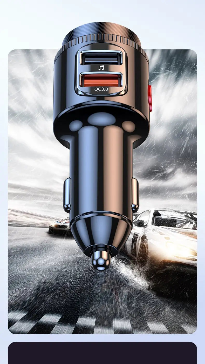 T23 Car MP3 Bluetooth Player Lossless Music Multifunctional Cigarette Lighter FM Transmitter