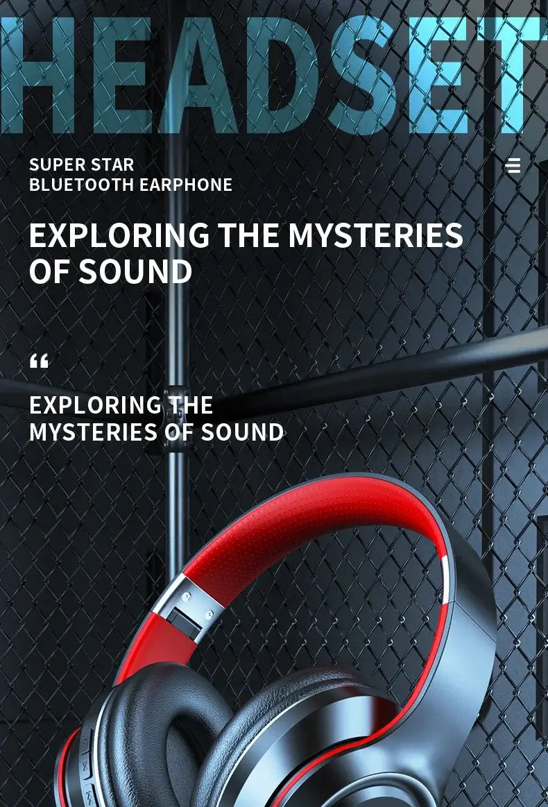 DR90 Wireless Headphones Headwear Creative Heavy Bass Effect Ultra Long Endurance Earphones