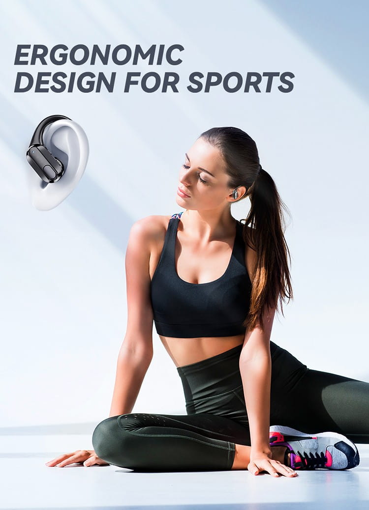 XT80 over the ear wireless Bluetooth earphones with ultra long battery life sports noise reduction TWS