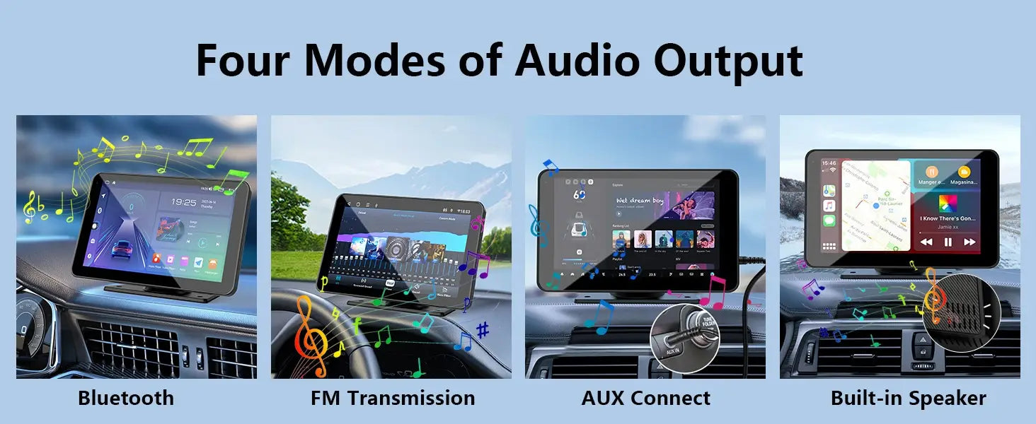 7-inch wireless Carplay portable car Bluetooth MP5 player multimedia Android projection navigation device