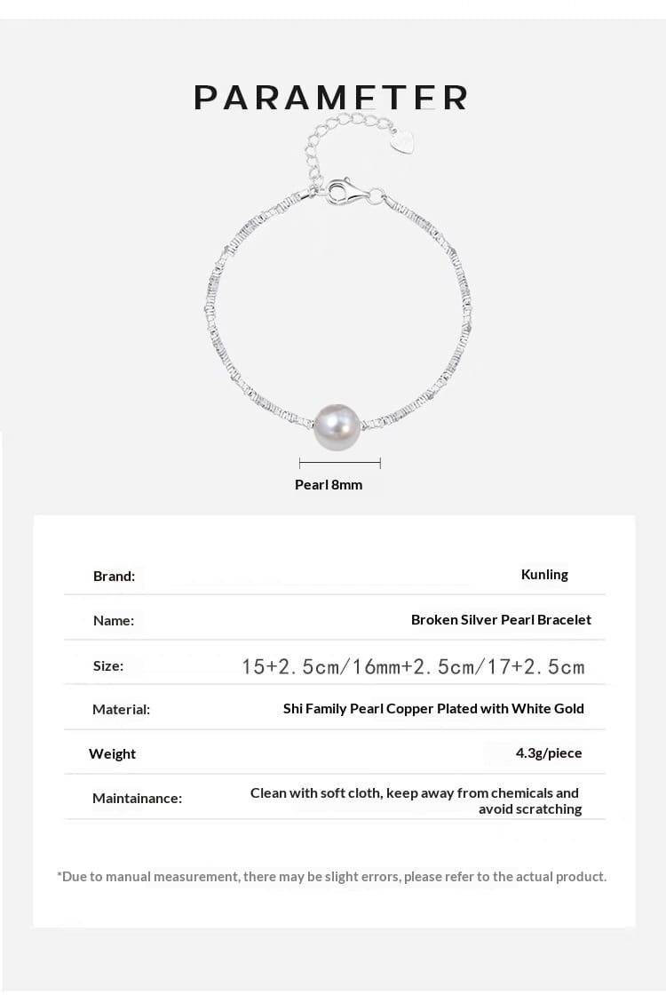 A Subtly Luxurious Niche-designed Bracelet Featuring Few Pieces Of Silver