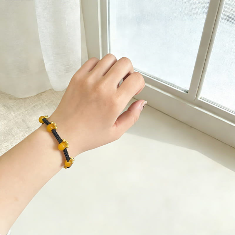 Retro Cat Claw Beaded Braided Bracelet For Women