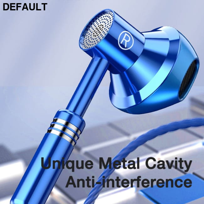 9D Stereo Wired In-Ear Earphones with Microphone for Bass silvery Best Selling Products