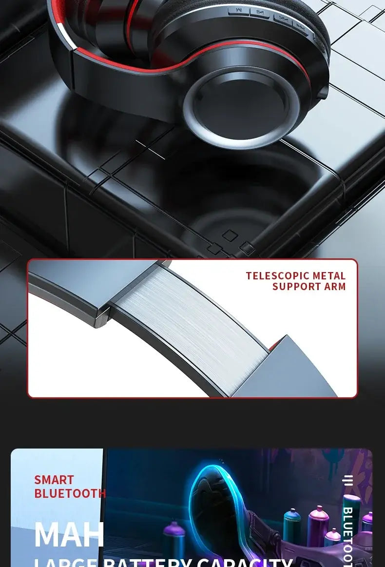 DR90 Wireless Headphones Headwear Creative Heavy Bass Effect Ultra Long Endurance Earphones