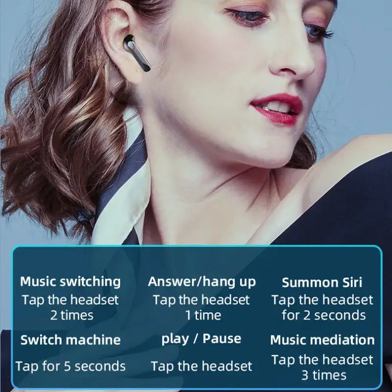 S20 TWS Wireless Bluetooth Headset with Charge Box Noise Cancelling LED Earbuds Mic Headphones Earphones