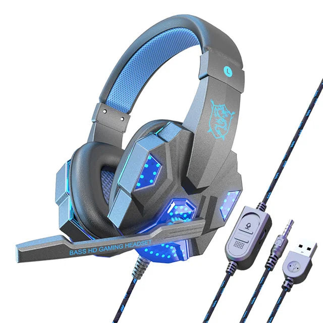 Earphones for wired laptops dedicated earphones gaming and esports comfortable to wear head mounted headphones dark