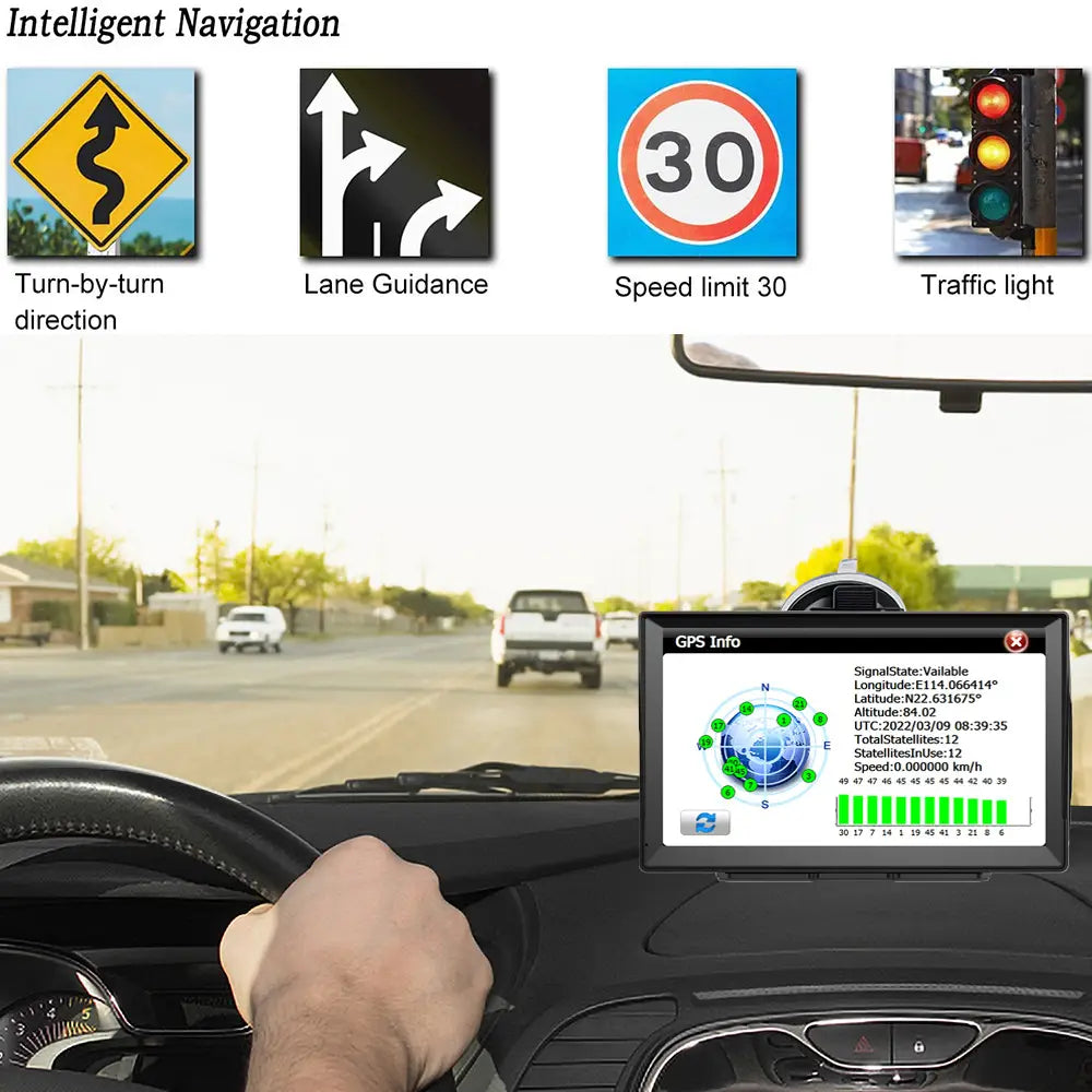 Portable 7inch Car GPS Navigator for Universal Use in Cars