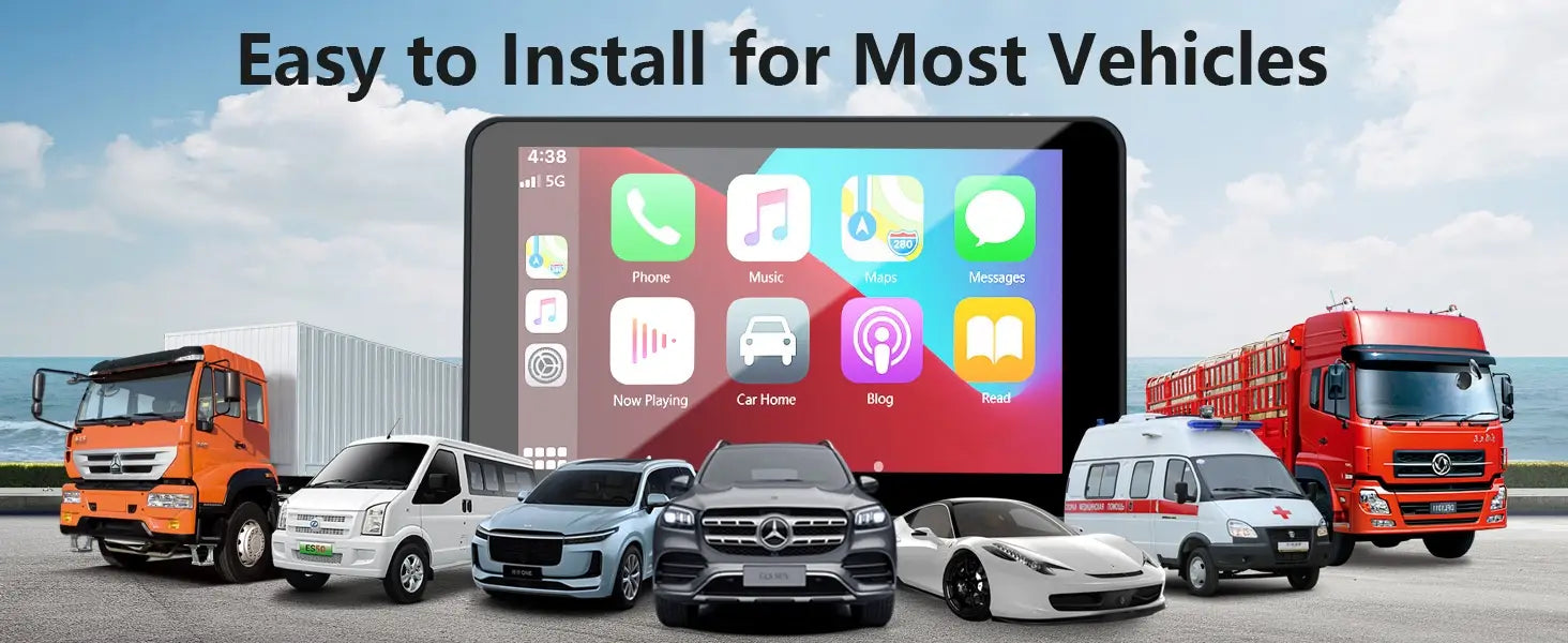 7-inch wireless Carplay portable car Bluetooth MP5 player multimedia Android projection navigation device