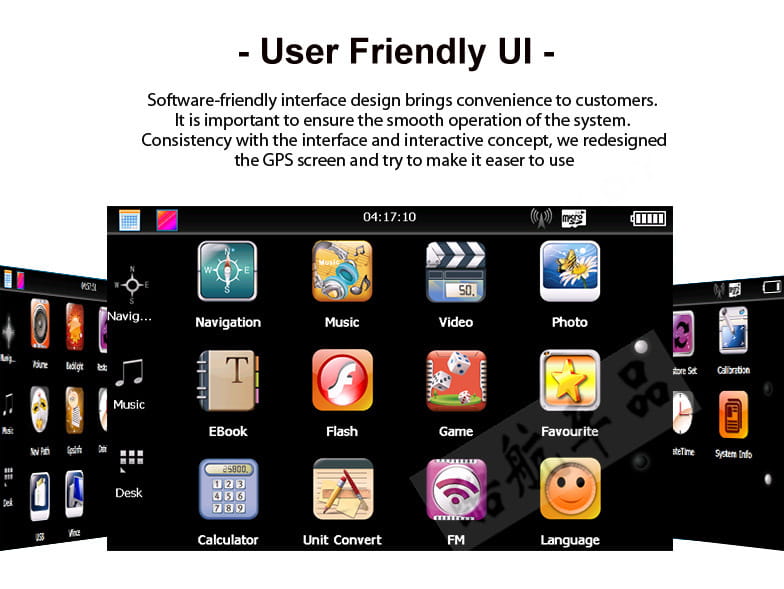 Portable 7inch Car GPS Navigator for Universal Use in Cars