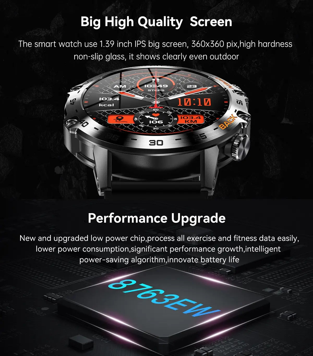 K52 Bluetooth Call Smart Watch Ultra Long Standby Heart Rate Blood Oxygen Outdoor Three Defense Sports