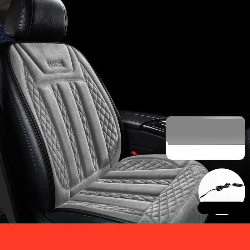Car heated seat cushion winter single car electric heating modified plush 12V24V warm