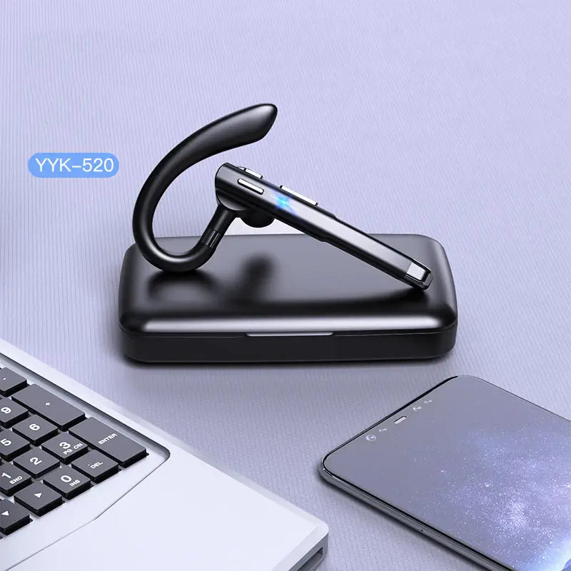 Wireless Bluetooth Headset Single Ear Business Hanging Noise Reduction