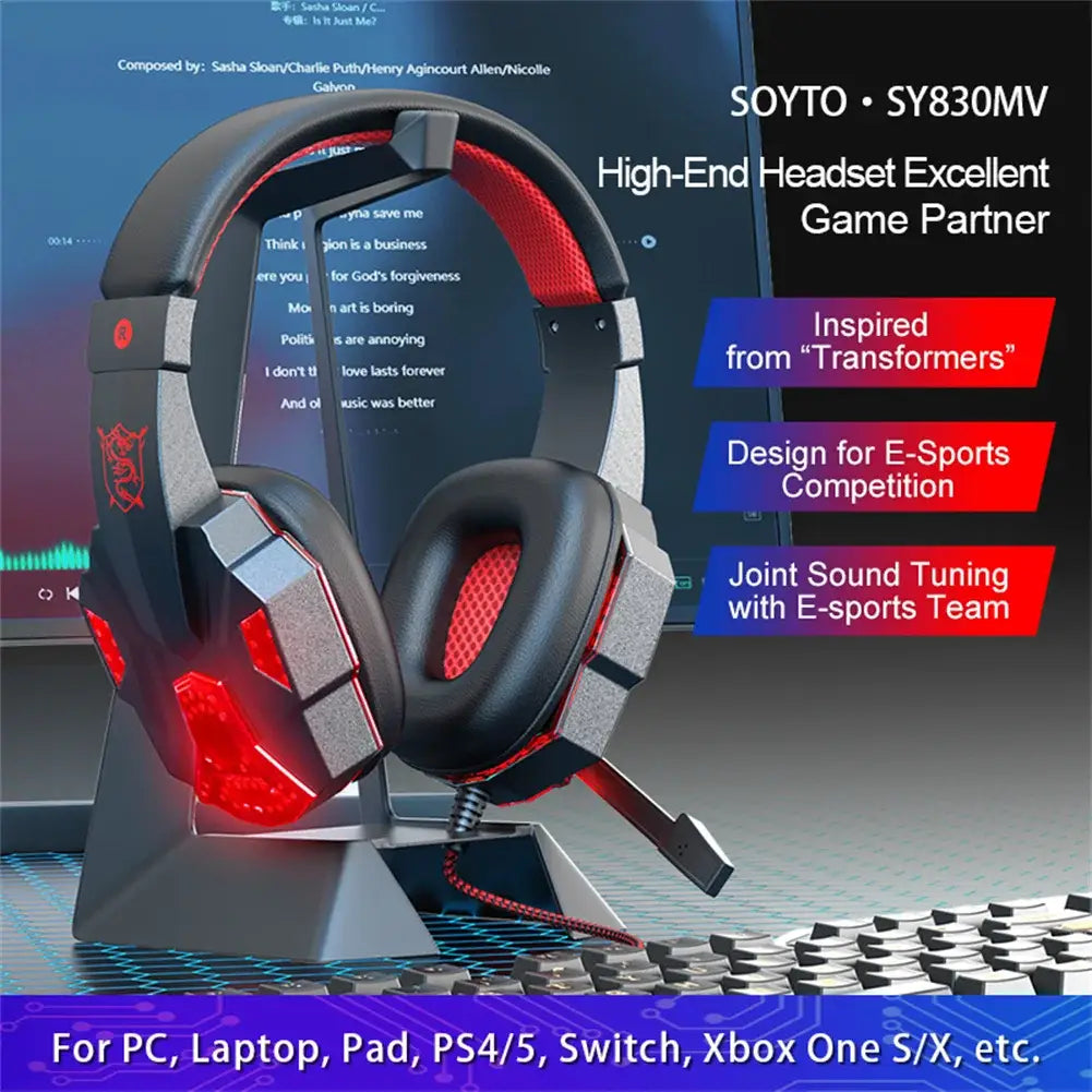 Earphones for wired laptops dedicated earphones gaming and esports comfortable to wear head mounted headphones