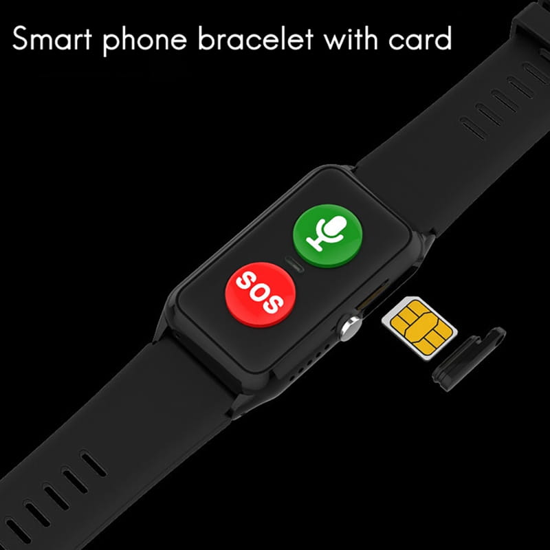 A70 Elderly GPS Positioning Watch Locator With Heart Rate Measurement Body Temperature Smart Bracelet