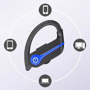 New Long Life Noise Cancelling Wireless Bluetooth Headset TWS In-Ear Q62 Sports Business