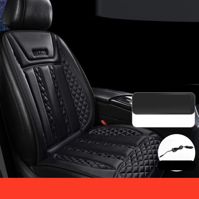 Car heated seat cushion winter single car electric heating modified plush 12V24V warm