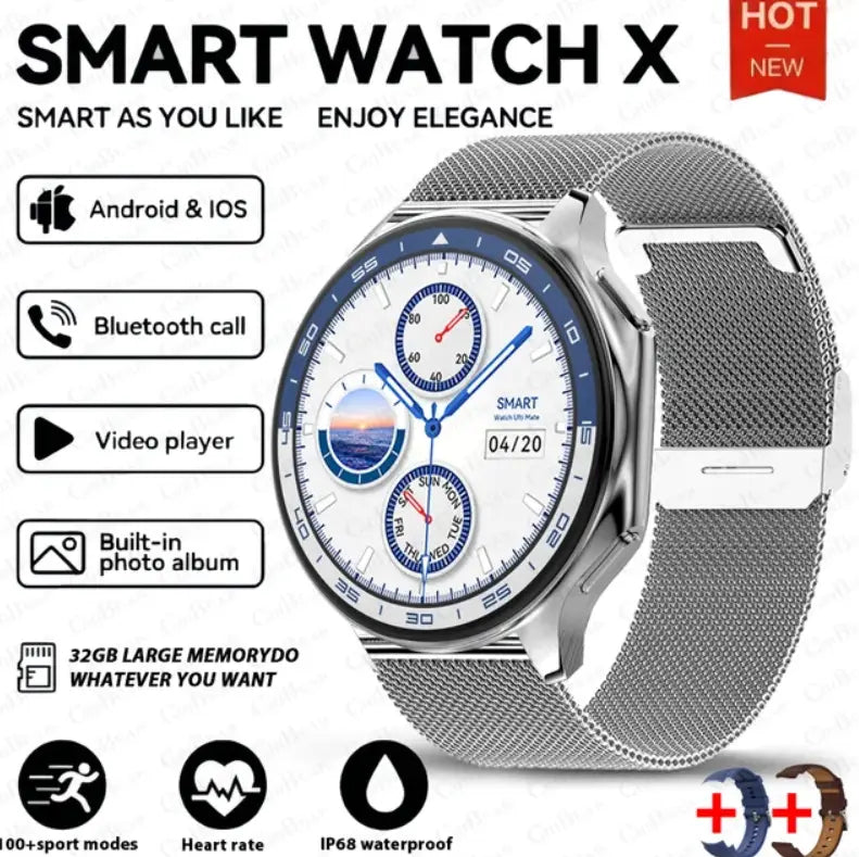 DT Watch X smartwatch with 4G large memory local music and video playback waterproof Bluetooth calling smart phone