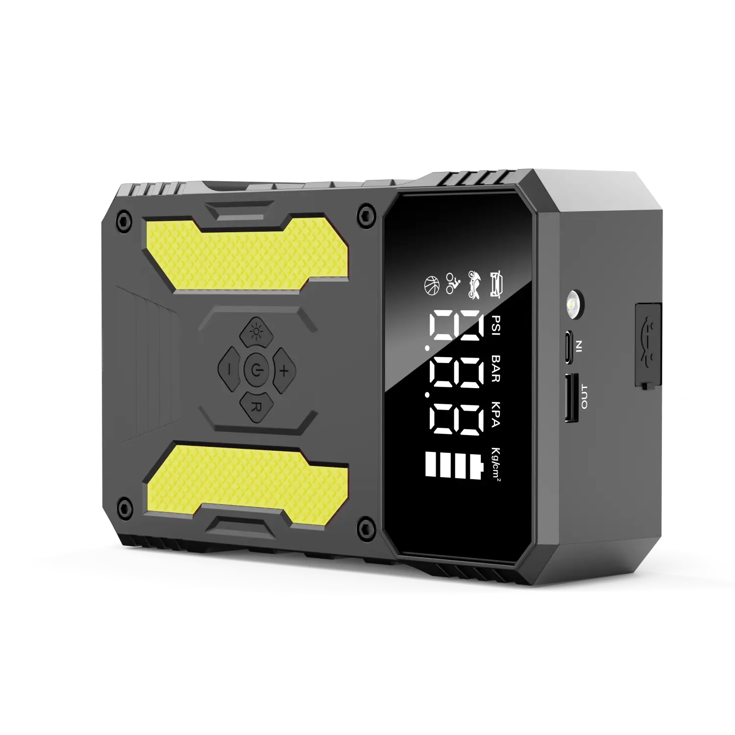 Car Jump Starter With Air Compressor Portable 12V Power Bank Battery Pack Lithium Booster