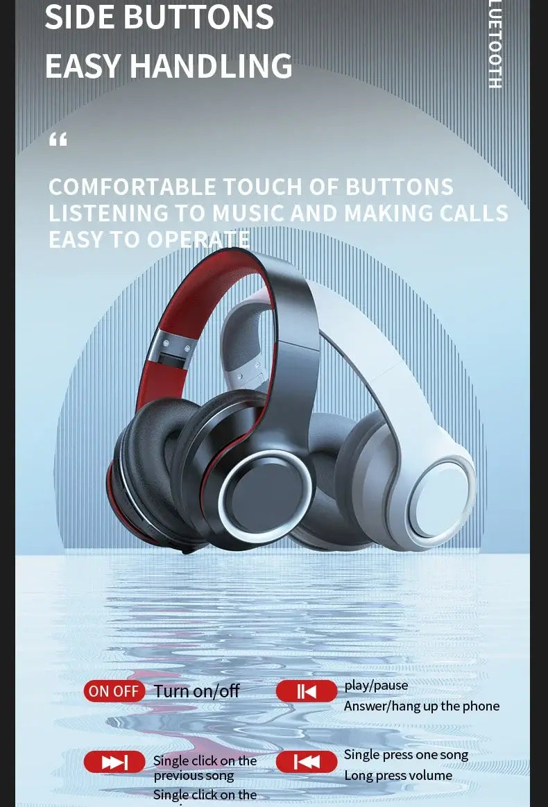 DR90 Wireless Headphones Headwear Creative Heavy Bass Effect Ultra Long Endurance Earphones