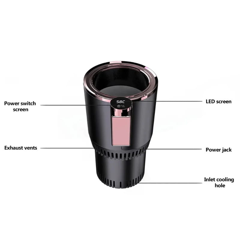 2 In1 Car Heating Cooling Cup 12V Smart Holder