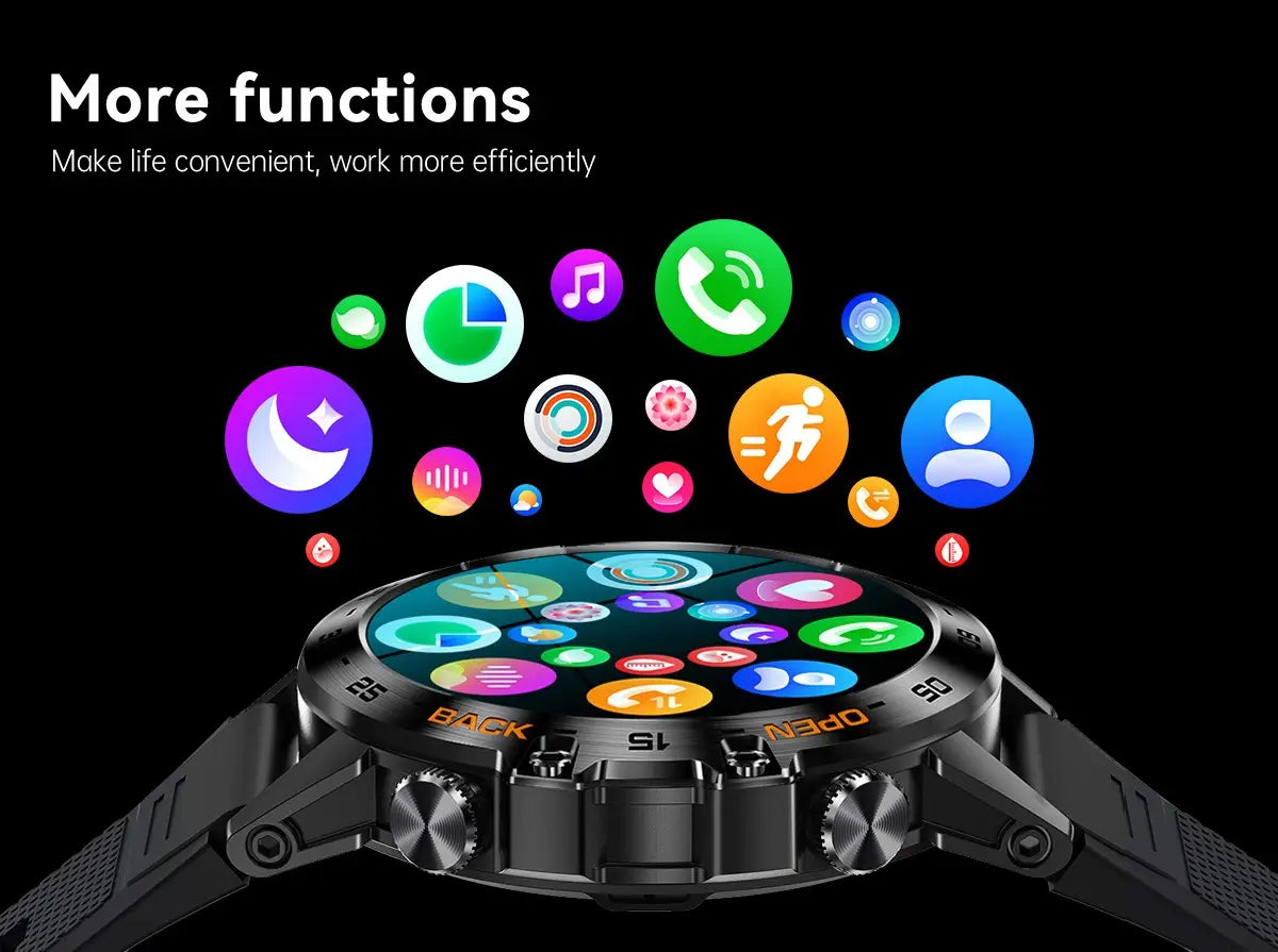 K52 Bluetooth Call Smart Watch Ultra Long Standby Heart Rate Blood Oxygen Outdoor Three Defense Sports