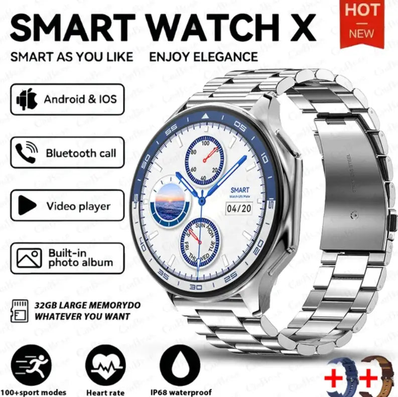 DT Watch X smartwatch with 4G large memory local music and video playback waterproof Bluetooth calling smart phone