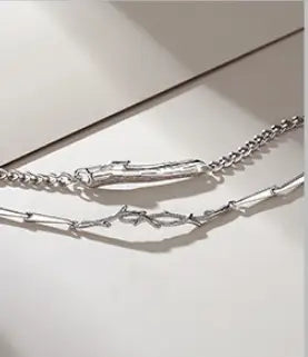 Couple Bracelet Female Sterling Silver Ins Korean Version Niche Design Valentine’s Day Gift Simple