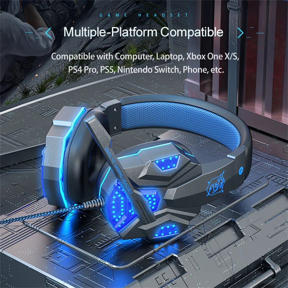 Earphones for wired laptops dedicated earphones gaming and esports comfortable to wear head mounted headphones Wired