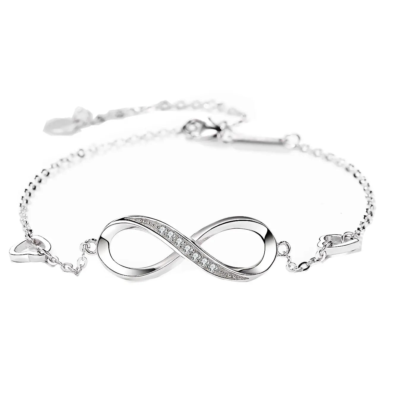 S925 Sterling Silver 8 Character Bracelet Fashion Jewelry Letter for Women