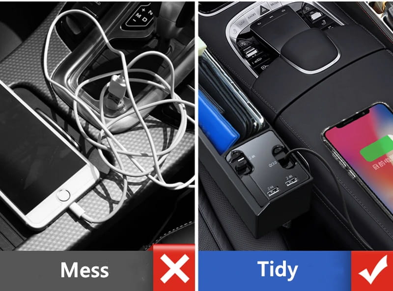 Fast Charging Car Seat Crevice Storage Box Gap Slit Pocket Catcher Organizer Universal Card Phone Holder