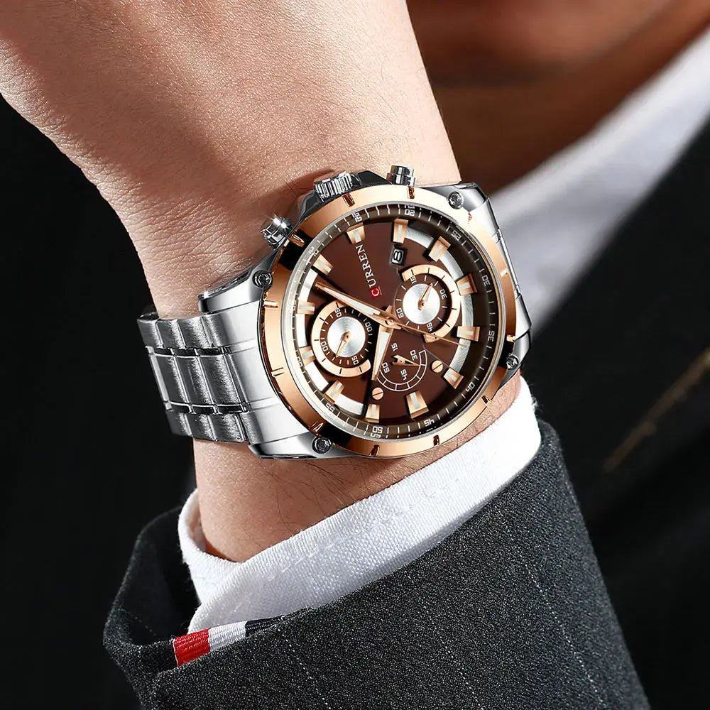 CURREN 8360 Men’s Waterproof Quartz Watch with Calendar