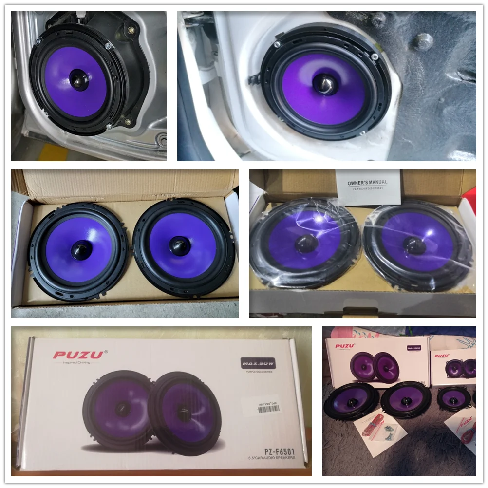 2pcs 6.5Inch 90W Subwoofer Car Speakers Heavy Mid-bass Modified Auto Audio Full Range Frequency Automotive